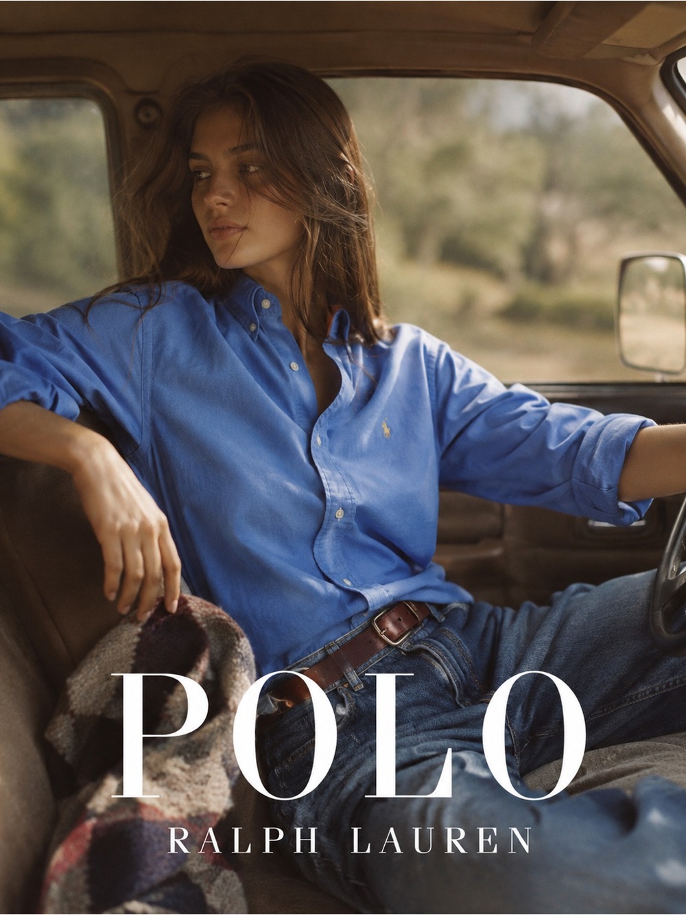 Polo by Ralph Lauren Oxford Button-Down Shirt Blue with Yellow Pony Size Sma